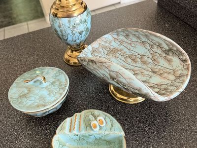 Vintage Collectable Hand Painted BLUE DELFT Pottery Grouping from Holland (The Netherlands)”