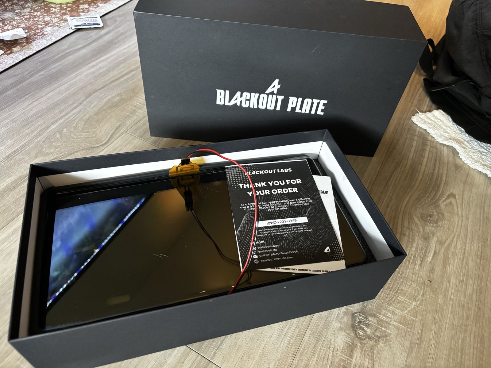 Blackout License Plate Cover Kit