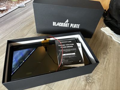 Blackout License Plate Cover Kit