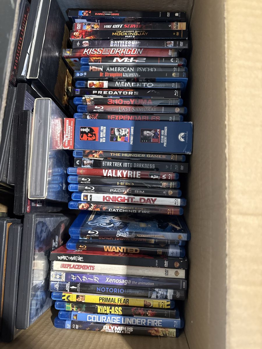 Large Lot of DVDs & Blu-rays - Action, Comedy, Sci-Fi - Mixed Genres Movie Collection