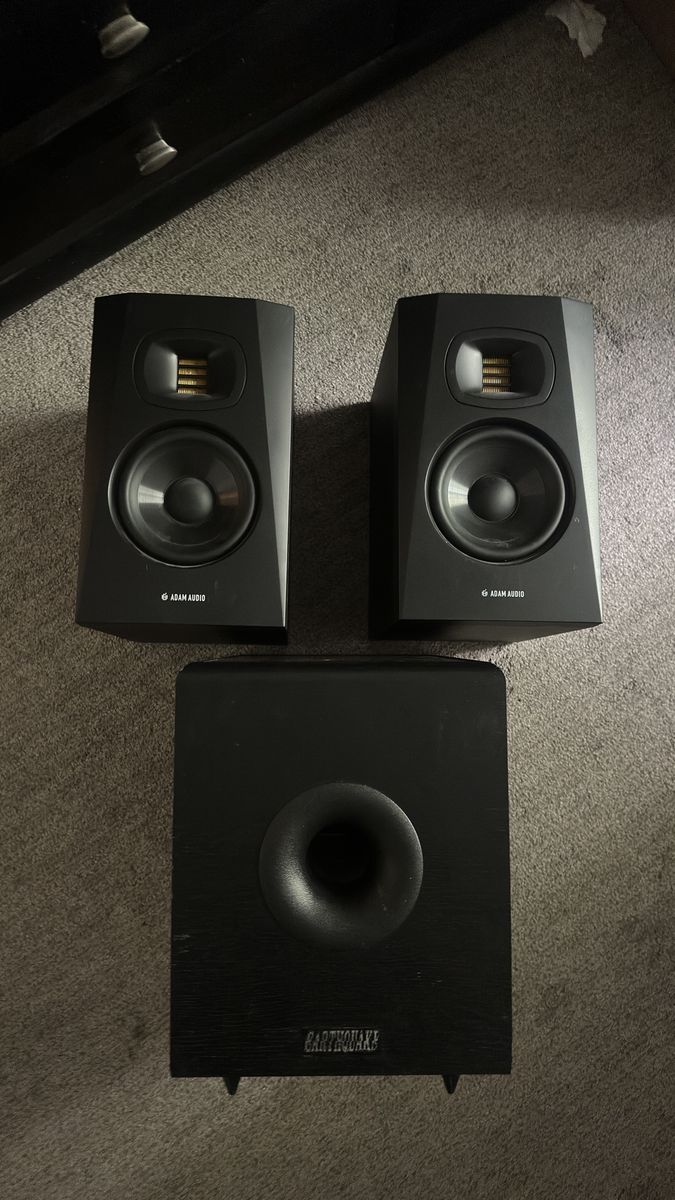 ADAM T5V Studio Monitors & Subwoofer