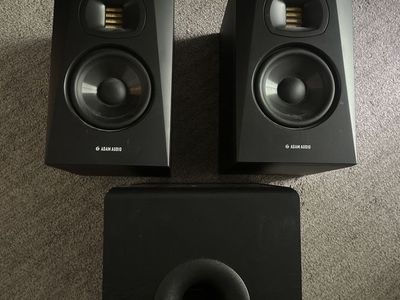 ADAM T5V Studio Monitors & Subwoofer