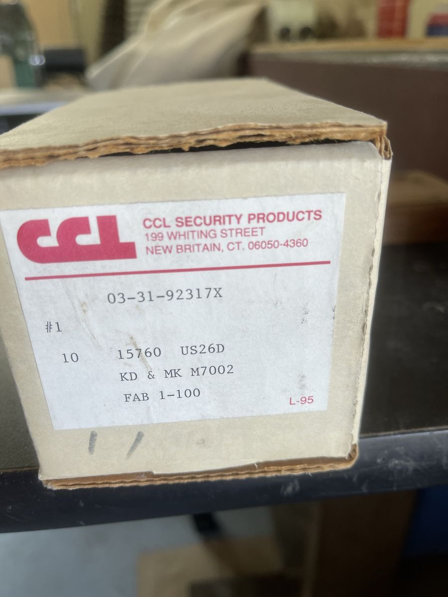 CCL Security Products 03-31-92317X Keyed Door Lock Cylinders US26D (15-Pack)