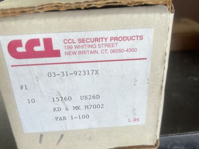 CCL Security Products 03-31-92317X Keyed Door Lock Cylinders US26D (15-Pack)