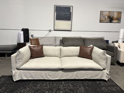 FOUR HANDS Slipcover Couch (Free Delivery)