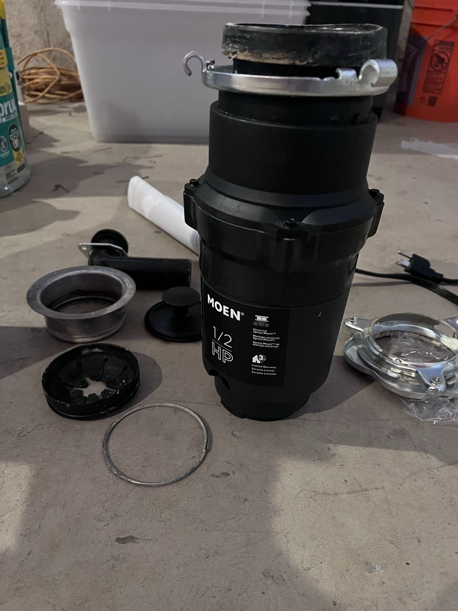 Moen GXP50c Host Series 1/2 HP Continuous Feed Garbage Disposal with SoundSHIELD