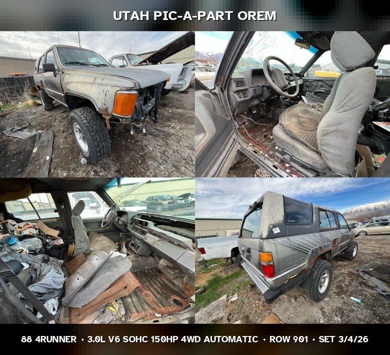1988 Toyota 4Runner Parts - UTPAP Orem