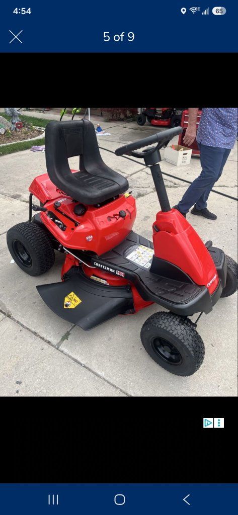 Craftsman 30-in 10.5 HP 6-Speed Gas Riding Lawn Mower With Mulching Kit