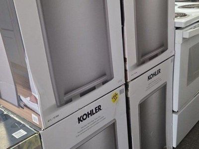 Kohler stainless steel step trash can