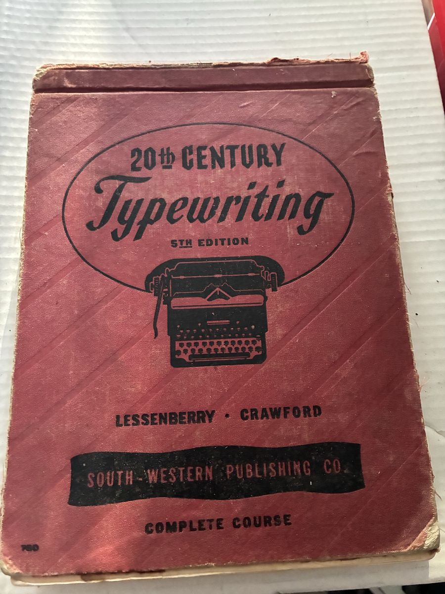 20th Century Typewriting 5th Edition Complete Course Textbook