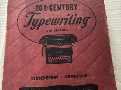 20th Century Typewriting 5th Edition Complete Course Textbook