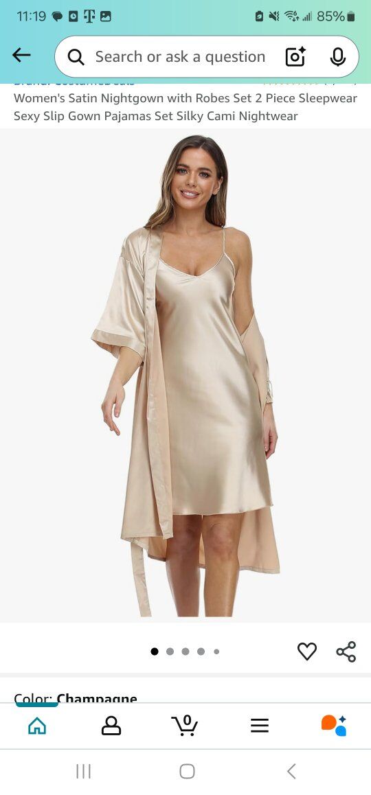 nightgown/robe set