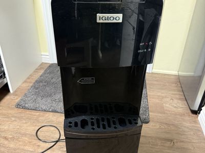 Igloo Hot & Cold Water Dispenser + Three 5-Gallon Bottles