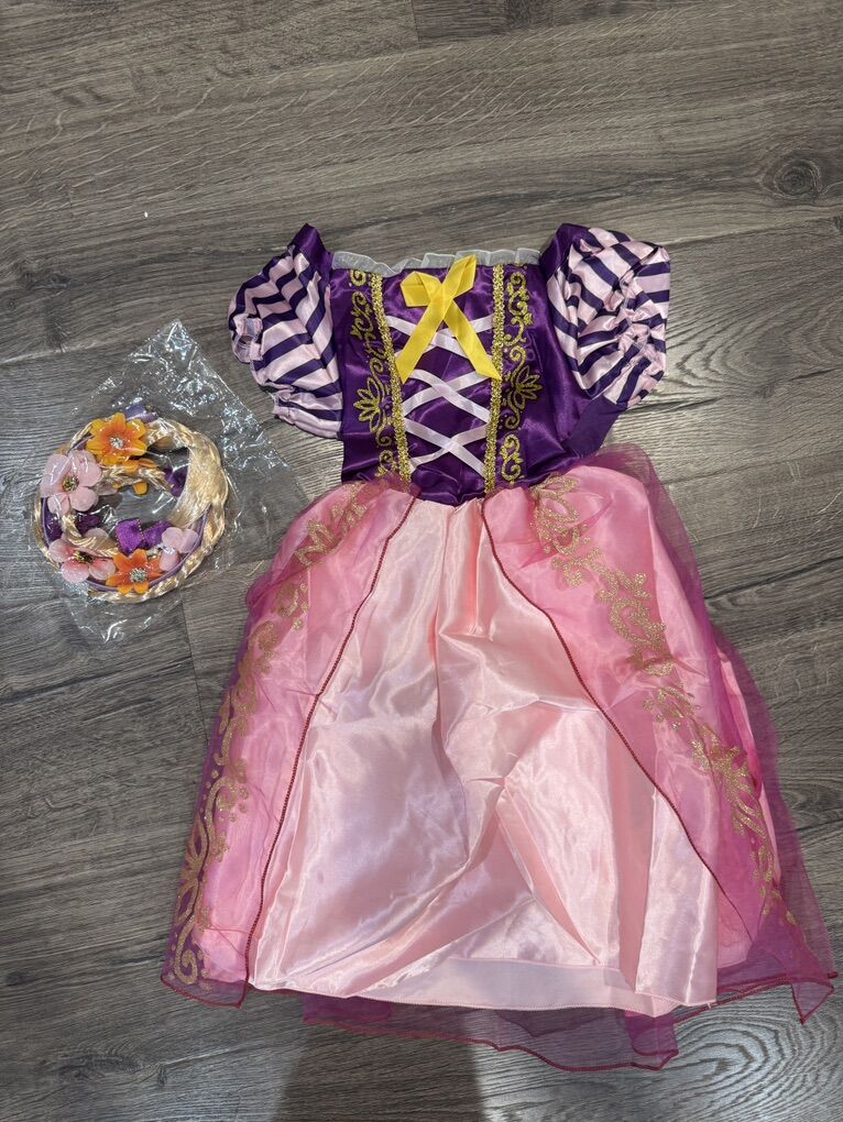 Brand New Rapunzel Costume Size 4/5