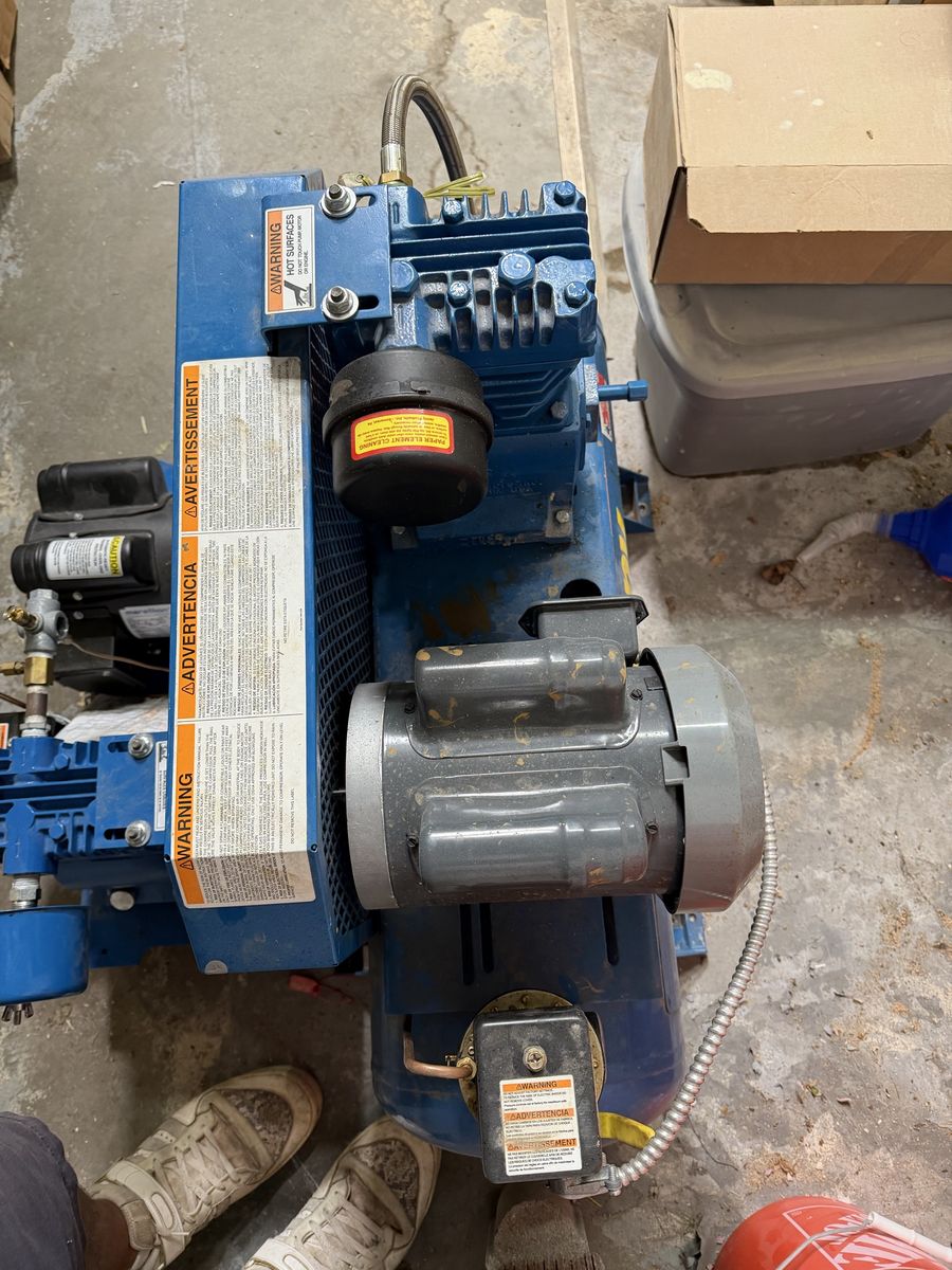 Industrial Air Compressor - Heavy-Duty, 115 Volts