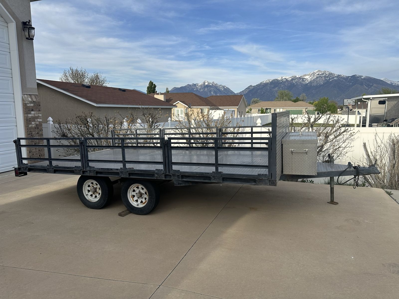Utility trailer, 14’ long, 8.5’ wide