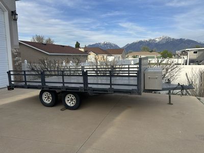 Utility trailer, 14’ long, 8.5’ wide