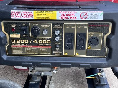 Predator 4000 watt generator