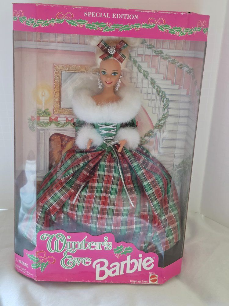 Vintage collectible 1994 Special Edition Winter's Eve Barbie Doll