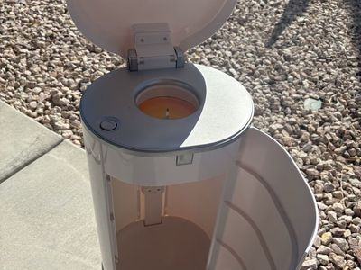 Diaper Pail - White, Odor-locking, Eco-friendly