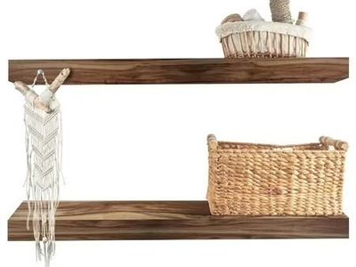 Vision Home Acacia Shelves, 24" (Set of 2)