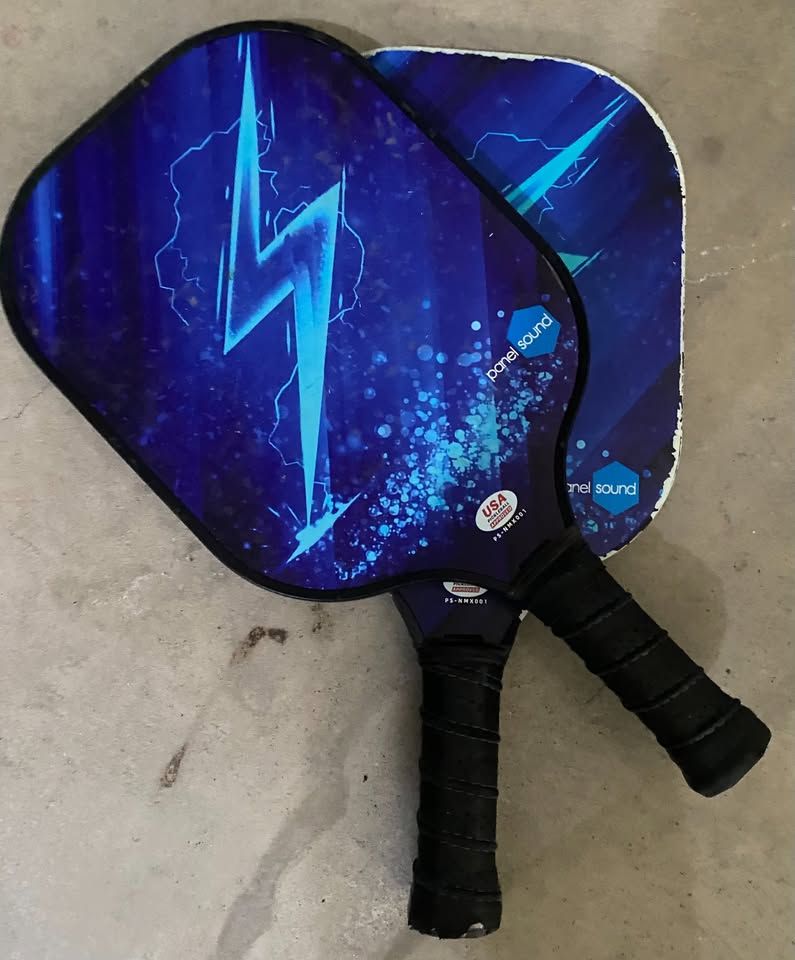Set of Blue Pickleball Paddles