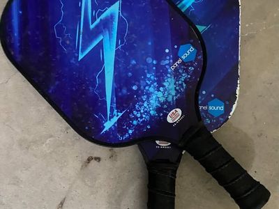 Set of Blue Pickleball Paddles