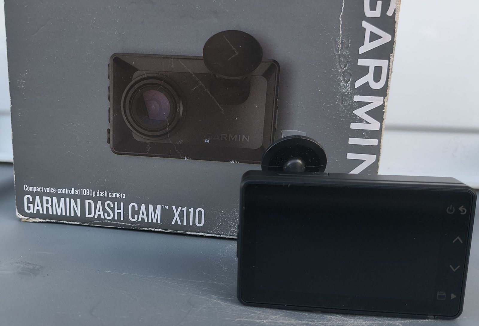 GARMIN DASH CAM X110 Compact Voice Controlled 1080p Dash Cam