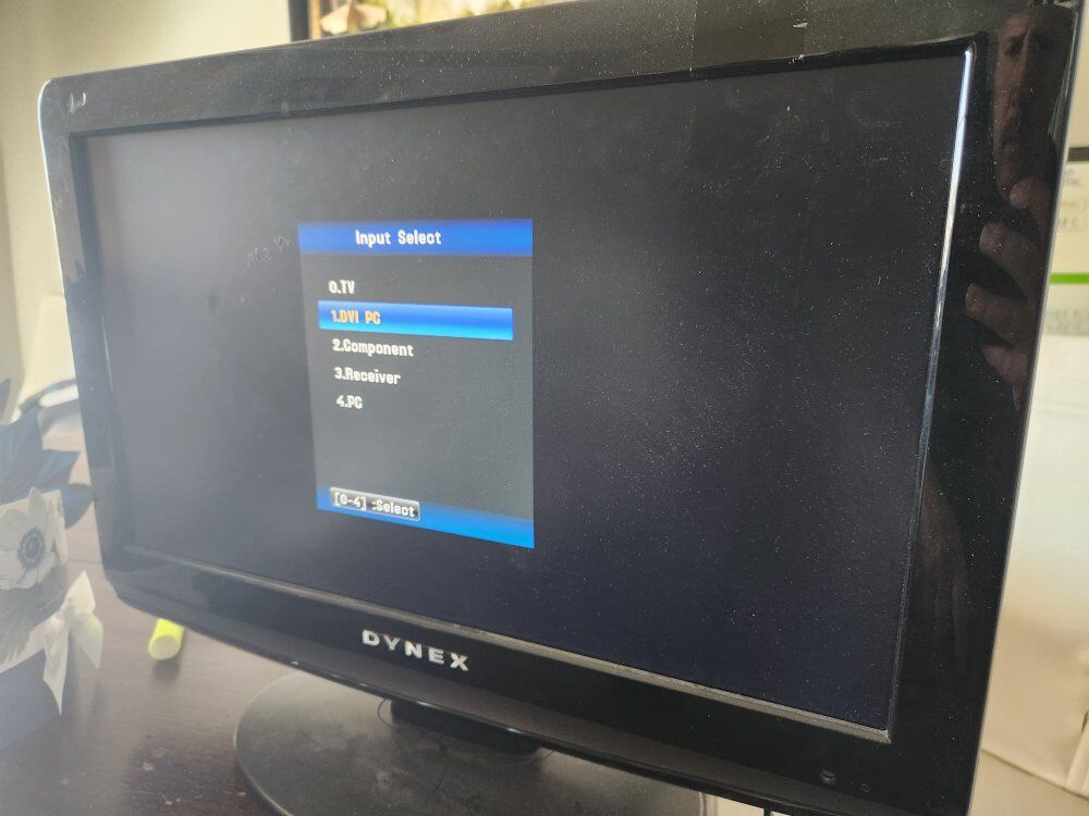 smaller Dynex TV