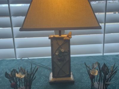Lamp With Two Candle Holders