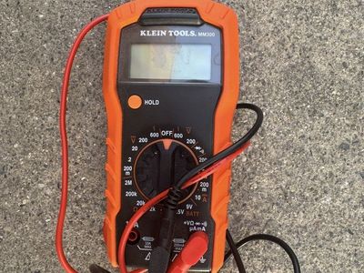 Klein Tools MM300 Manual Ranging Digital Multimeter, Tests AC/DC Voltage, Resistance, Continuity
