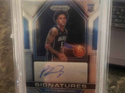 2022 Panini Prizm Paolo Banchero Rookie Signatures PSA 10 Gem Mint Auto