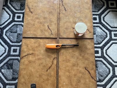 Two piece vintage coffee table set