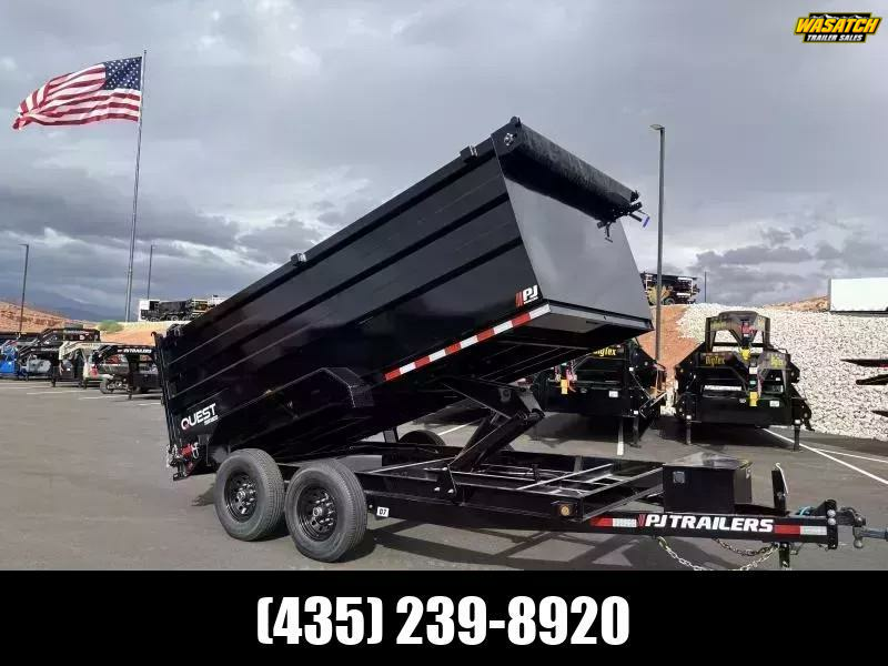 PJ Trailers 7X14 14K D7 CHANNEL Dump Trailer