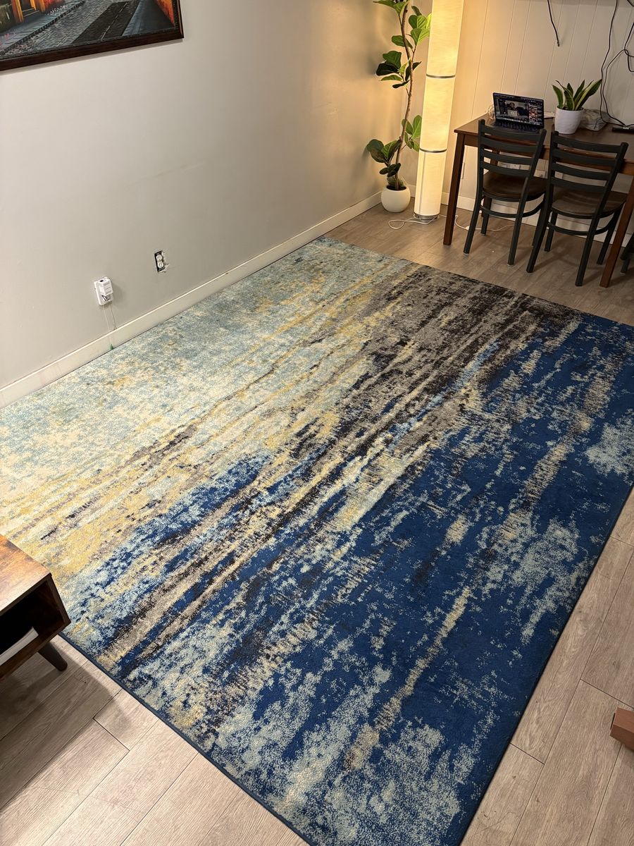 Modern 8' x 10' Area Rug- JUST WASHED