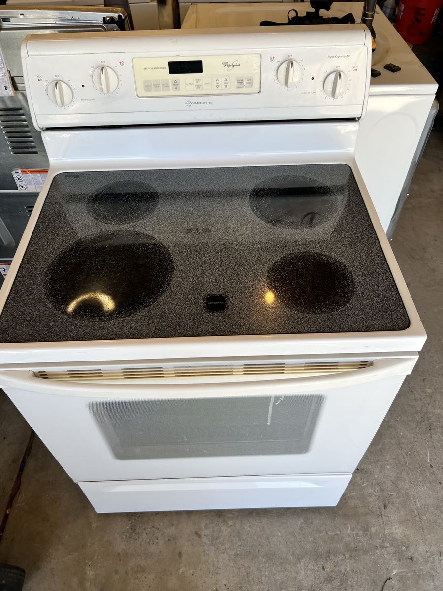 Glass stop whirlpool range