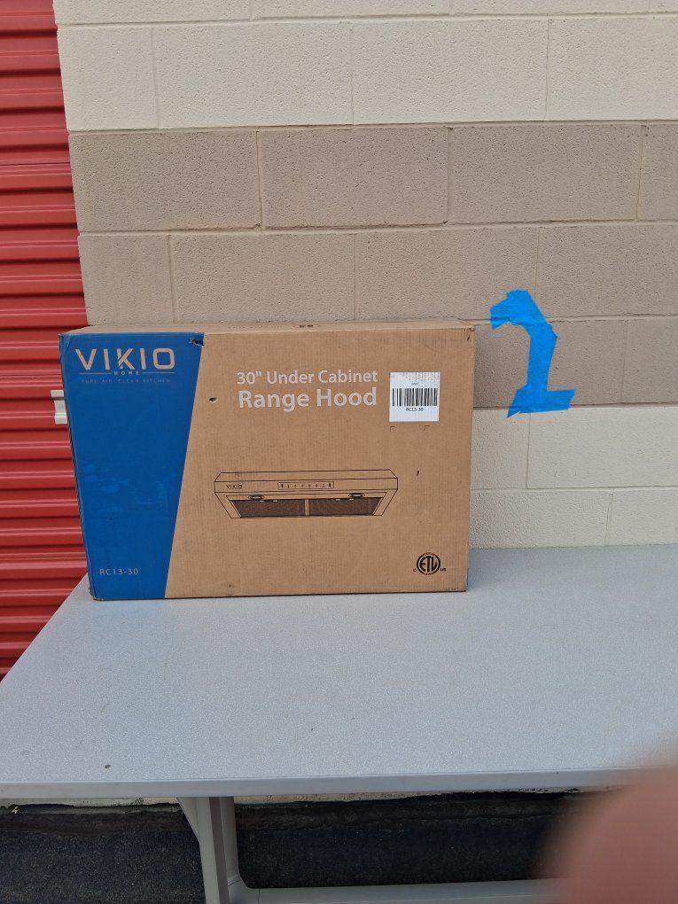 Liqudating storage unit

palet sale 
Lot # 2
$500 or best offer.

VIKIO 30" Under Cabinet Range Hood - RC13-30 Pure Air Clean Ki
