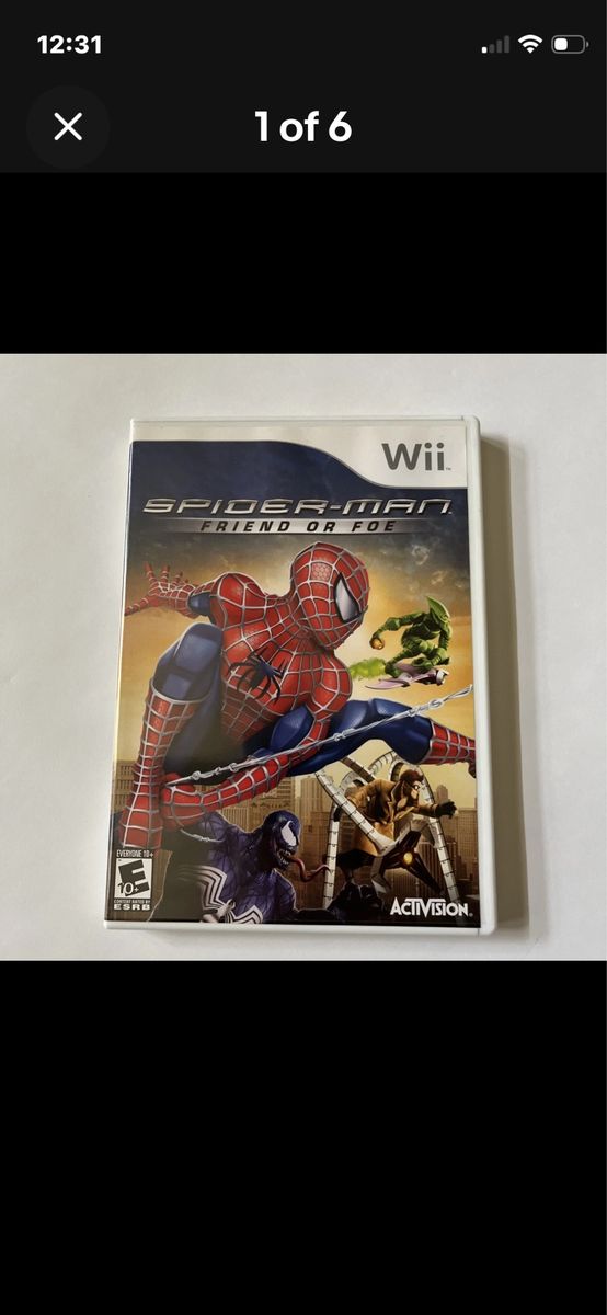 Spider-Man: Friend or Foe Nintendo Wii Video Game Activision E10+ ESRB