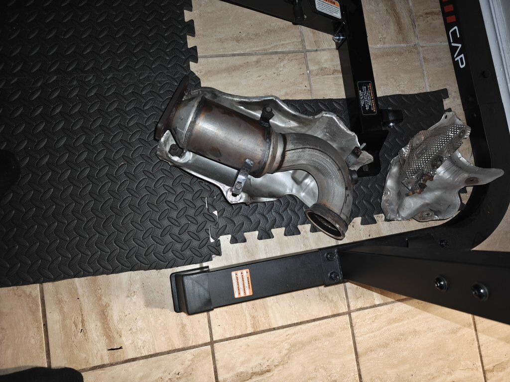 Stock Dodge Dart catted downpipe