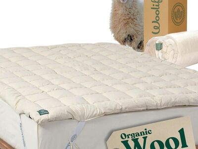 Organic Merino Wool Mattress Topper - Luxury Pillow Top Mattress Pad