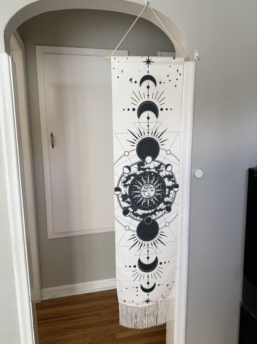 Sun and Moon Phases Hanging Tapestry
