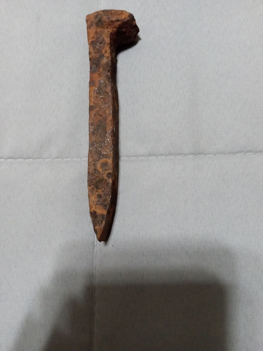 Antique spike could be railroad spike came from bridgerland