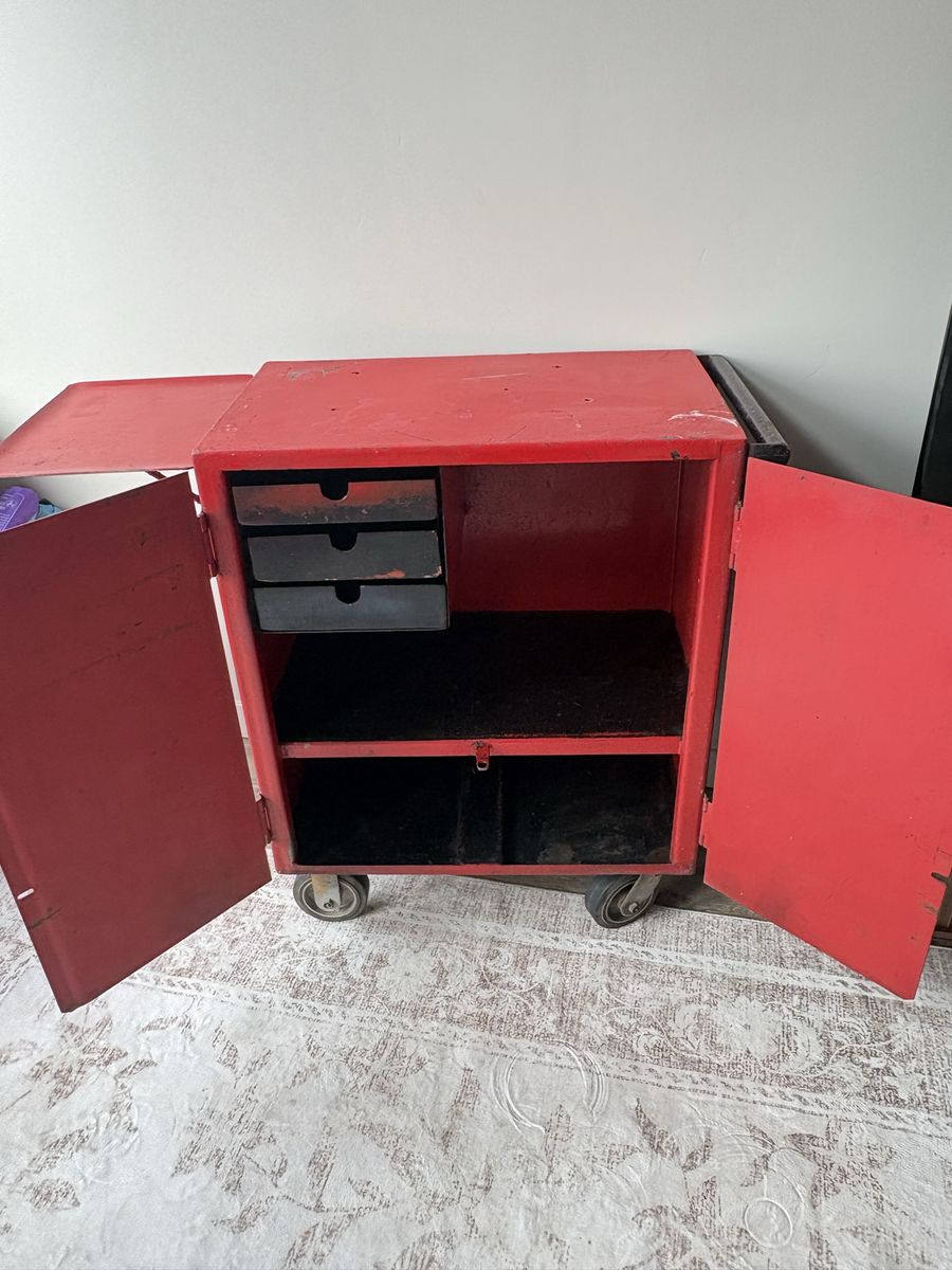 Heavy-Duty Rolling Steel Garage Tool Cabinet | Industrial Storage Cart