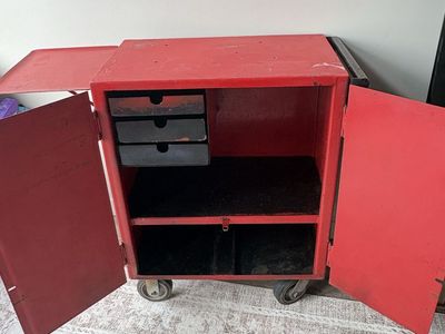 Heavy-Duty Rolling Steel Garage Tool Cabinet | Industrial Storage Cart