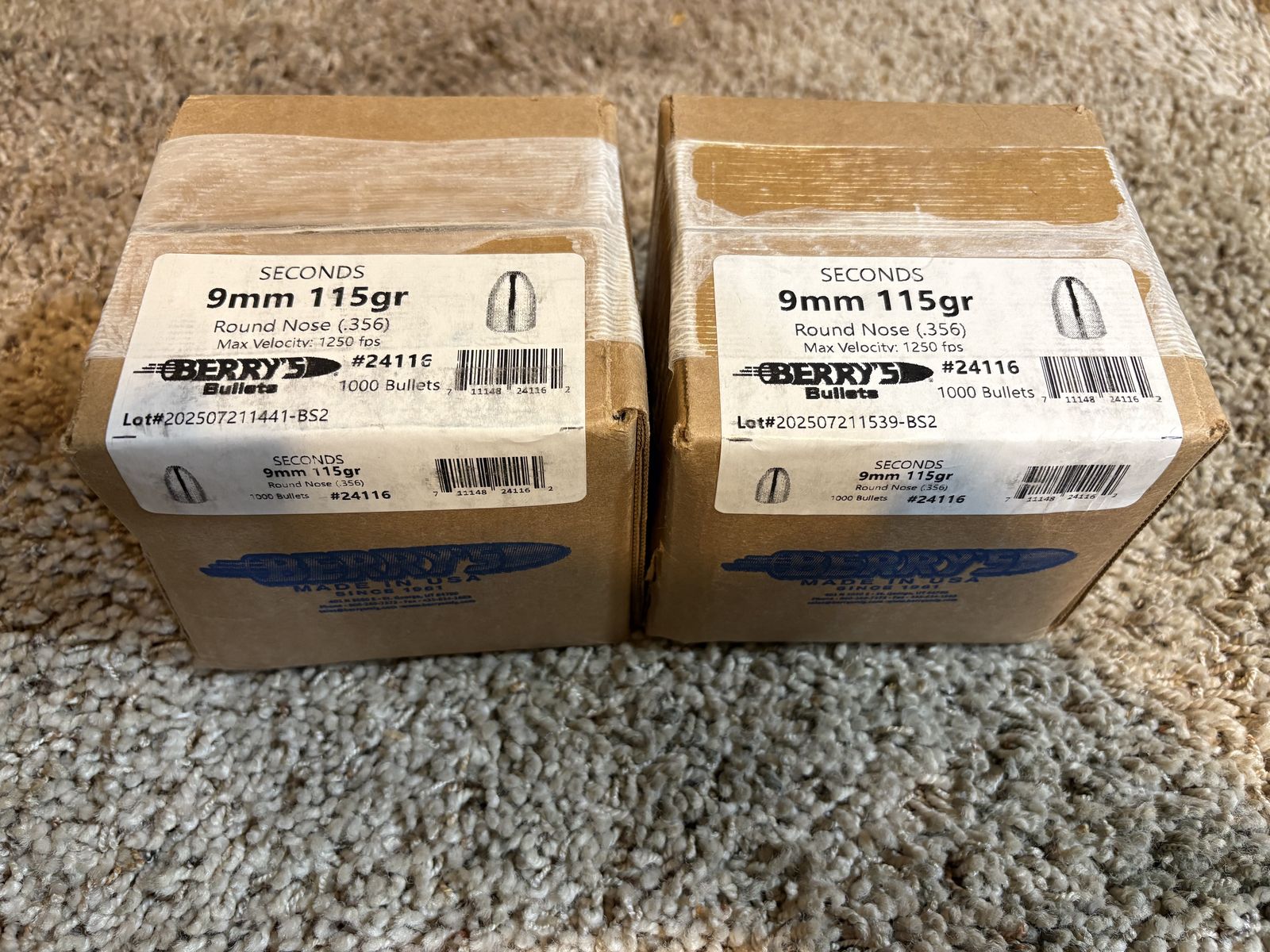 9mm projectiles