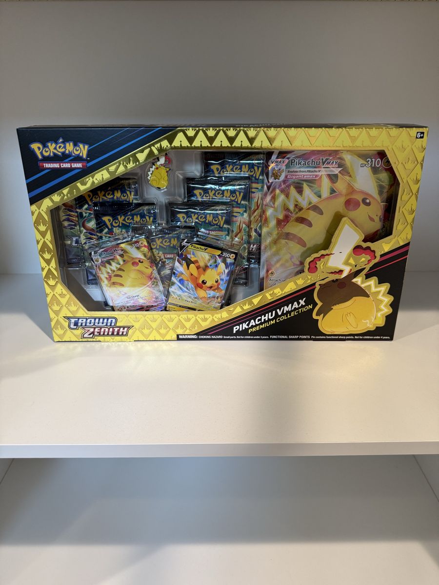 Pokemon TCG Crown Zenith Pikachu VMAX Premium Collection Box New Sealed