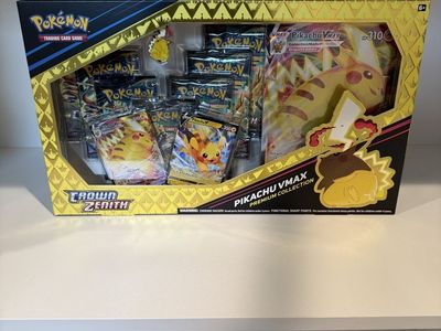 Pokemon TCG Crown Zenith Pikachu VMAX Premium Collection Box New Sealed