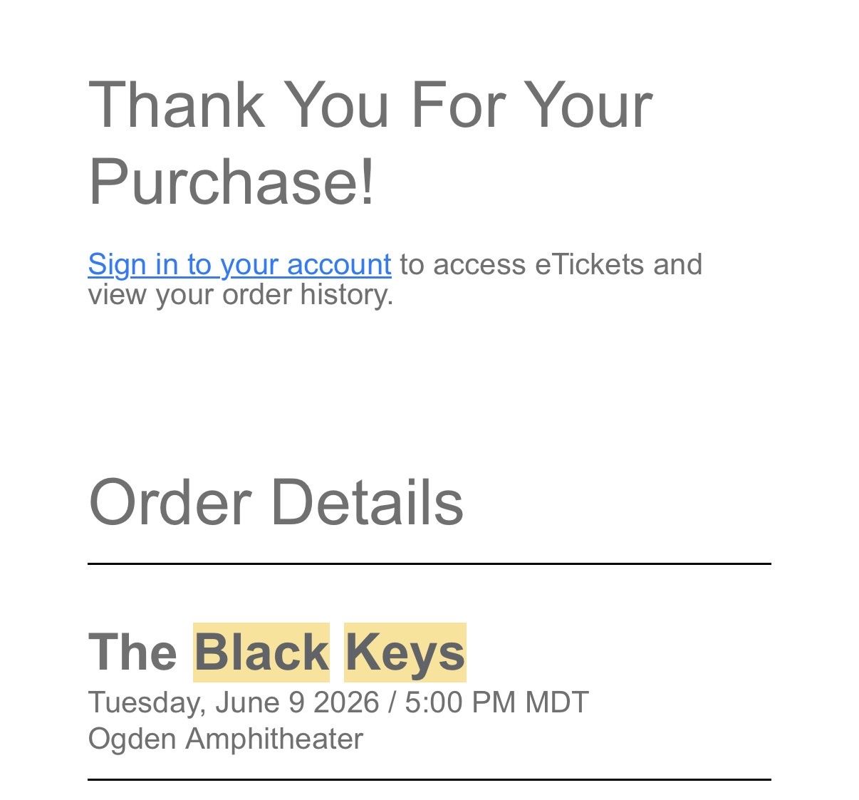 Black Keys Tickets