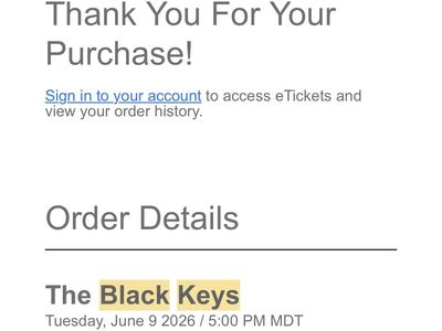 Black Keys Tickets