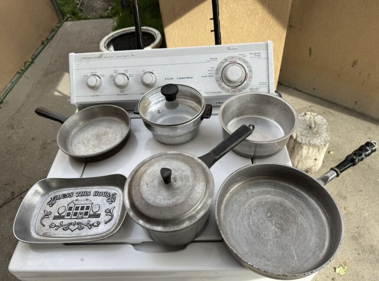 Pot and pan aluminum cast SET